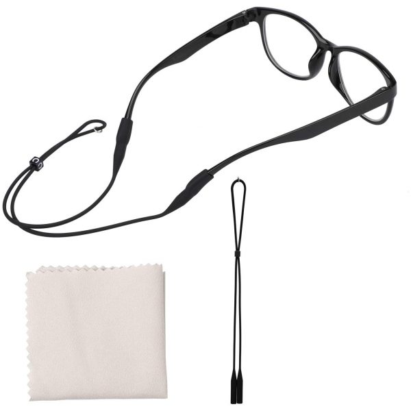 بند سیلیکونی عینک +دستمال تمیز کننده عینک